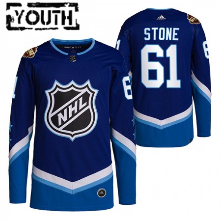 Camisola Vegas Golden Knights Mark Stone 61 2022 NHL All-Star Azul Authentic - Criança